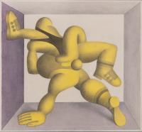 Hans Ticha - Zwei ringende Männer