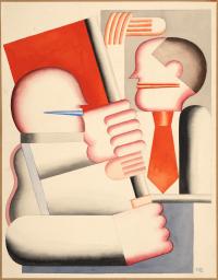 Hans Ticha - Fahnenübergabe I