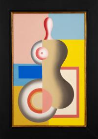 Hans Ticha - Fig. (rosa/gelb)
