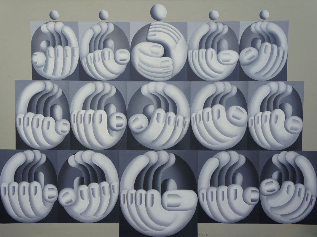 Hans Ticha - Klatschender Bauch II