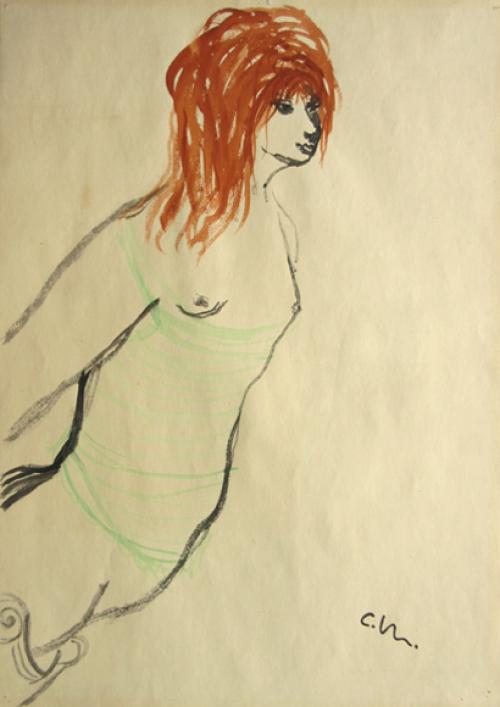 Carl Marx Gallionsfigur mit rotem Haar - LÄKEMÄKER