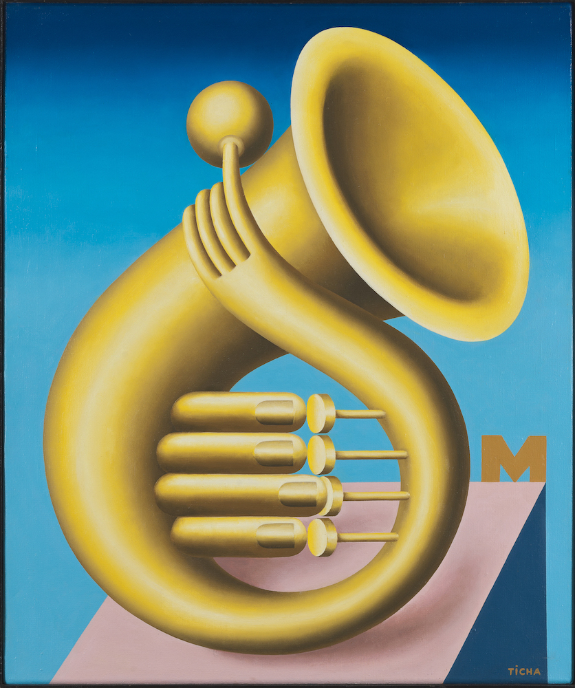 Hans Ticha - Gelbes Horn (mit M)